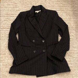 H&M Black Pinstripe Blazer